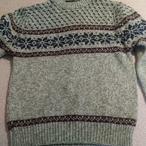 Northwest territory medium 60%acrylic 20%wool. Grey Red and Black